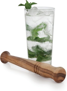 DIVRIS DR-3800 Wood Cocktail Muddler Handmade Modern Eco-Friendly <b>Bar</b> <b>Tool</b> for Mixing Drinks - Product Image 3