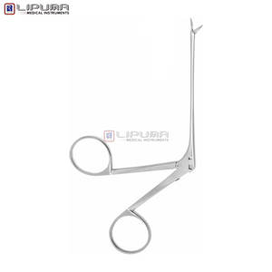 Tijeras Profesionales para Oídos SHEA-BELLUCCI, 80 mm, Hojas Curvas Izquierdas, 7 mm, Acero Inoxidable, Herramienta de Aseo, Instrumentos Médicos - Product Image 2