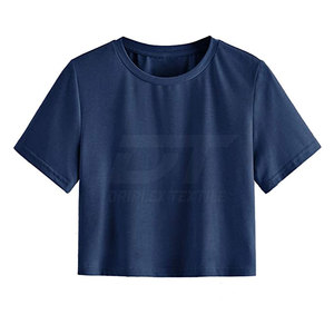 Derniers modèles de t-shirts pour femmes à usage extérieur T-shirts courts confortables de couleur personnalisée pour femmes - Product Image 1