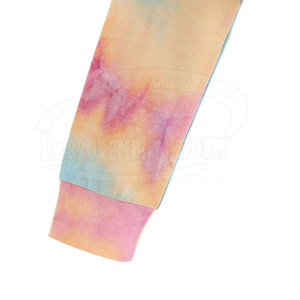 Tie Dye Printing Premium Quality Women Crop Top Hoodies Venta en línea Color sólido Crop Top Hoodies - Product Image 4