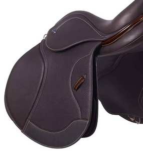 อานม้ากระโดดหนังสีดำเงางามทำด้วยมือทุกวัตถุประสงค์ผลิตภัณฑ์นักแข่งม้าอังกฤษขายส่ง - Product Image 2