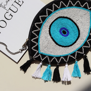 Beaux porte-monnaie perlés faits à la main-Sacs fourre-tout brodés perlés en gros uniques et abordables par glowin fashion - Product Image 4