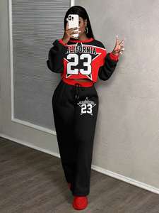 Chándal de Alta Calidad para Mujer, Estilo Urbano, Ecológico, 100% Algodón, Corte Regular, Transpirable, para Invierno - Product Image 5