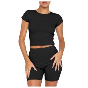 Ensemble de leggings et de soutien-gorge de yoga respirant à logo personnalisé de haute qualité pour femmes, vêtements de sport pour la salle de sport et l'entraînement - Product Image 1