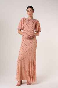 ชุดราตรีประดับด้วยเลื่อมประดับด้วยลูกปัดของผู้หญิงสำหรับงานเลี้ยงตอนเย็นชุดราตรีหรูหราทำจากผ้าซาตินสำหรับงานเลี้ยงอาหารค่ำ - Product Image 4