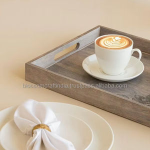 Plateau en bois massif de qualité supérieure, best-seller, écologique, durable, fait à la main, décoration de cuisine, décoration de la maison, cadeau, fournisseur en gros - Product Image 2