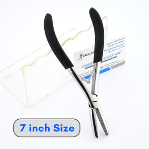 Outils d'extension de cheveux Extension de cheveux pince à microbilles outil de suppression de kératine acier inoxydable couleur argent pour enlever les embouts u & I - Product Image 4