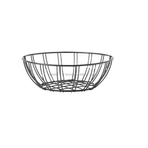 Vente en gros Corbeille carrée moderne en métal grillagé Panier de rangement en plastique pour fruits Aliments Emballage en boîte de style maille carrée - Product Image 1
