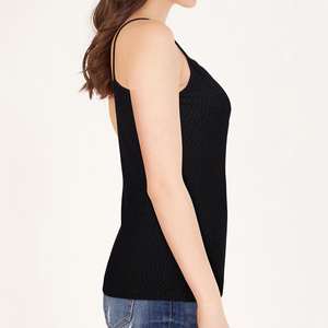 Camiseta sin Mangas de Algodón para Mujer, Estilo Simple, Delgada, Lisa, Hecha en Pakistán - Product Image 6