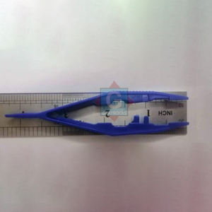 Pince à épiler chirurgicale jetable en plastique, prix de gros, pince stérile, pince à épiler médicale manuelle - Product Image 1