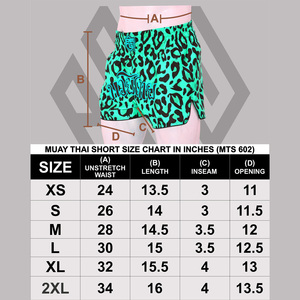 Conception personnalisée OEM Sublimation satin imprimé et broderie Kick Boxing Muay Thai Shorts MMA entraînement vêtements de combat vêtements d'arts martiaux - Product Image 5