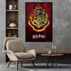 Affiche du blason de l'école Hogwarts pour Harry Potter, design traditionnel, décoration murale - Product Image 5