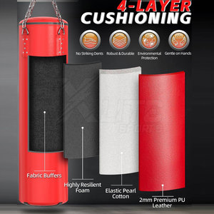 Top Grade Genuine Leather Unisex Heavy Punching <b>Bag</b> 75 lb Sands Fitness <b>Training</b> Home Gym Durable Construction Long Lasting Use - Product Image 3