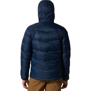 Veste matelassée d'hiver décontractée pour hommes, manteau en toile tissée à fermeture éclair et coupe-vent à capuche et col montant, de couleur noire, Offre Spéciale! - Product Image 2