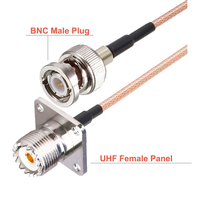 Câble de raccordement RG316 BNC vers UHF, prise mâle vers prise femelle PL259 SO239, câble coaxial d'extension 10CM~20M pour antenne radio TV