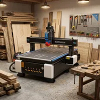 Routeur CNC 1325 pour le travail du bois, 1300x2500x200mm, pour portes d'armoires, MDF, contreplaqué, acrylique, gravure et découpe