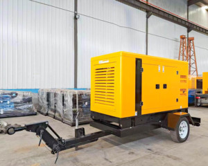 مولد ديزل وغاز طبيعي محمول على مقطورة من أлад ALD-C125S بقدرة 125 كيلوواط و130 كيلوواط و150 كيلوفولت أمبير مع نظام تشغيل تلقائي ونظام تبريد مائي وطاقة موثوقة - Product Image 2