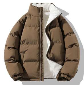 Chaqueta de Plumón Gruesa de Felpa, Chaqueta de Invierno Acolchada, Nueva Chaqueta de Invierno de Alta Calidad para Hombre, Abrigo Cálido - Product Image 4