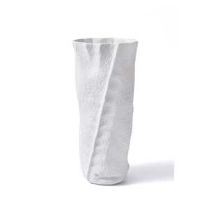 Licia White <b>Ceramic</b> <b>Vase</b> 18x12x40 cm <b>Porcelain</b> Design - Product Image 1