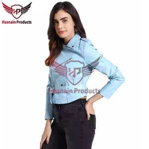 Chaquetas de cuero de moda de mujer de piel de vaca de la mejor calidad al por mayor DISEÑO DE OEM prémium-moda original de tamaño personalizado - Product Image 2