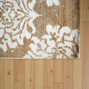 Alfombra de Lana Anudada a Mano con Patrón Geométrico, Ecológica y Apta para Mascotas, Beige y Azul Claro, Alfombra Hecha a Mano para Sala de Estar - Product Image 4