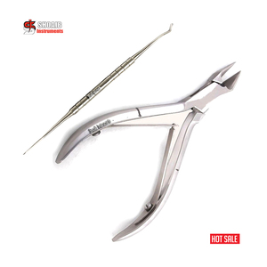 Cortaúñas encarnadas para cirugía Podológica con levantador de uñas 2 piezas de uñas gruesas encarnadas y recorte de uñas de mano manicura pedicura - Product Image 1