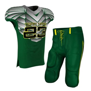 Maillot de football américain personnalisé 2024, haute qualité, manches courtes, uniforme par sublimation, respirant, grande taille, 100% polyester - Product Image 5