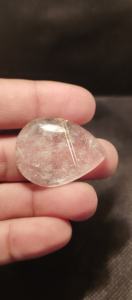 คริสตัลควอตซ์รูไทล์สีทองทรงหยดน้ำ จี้ควอตซ์รูไทล์สำหรับเป็นของขวัญ - Product Image 3