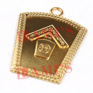 Meilleur matériau or marque passé collier bijou sur mesure maçonnique Regalia poitrine étiquettes bijou - Product Image 2