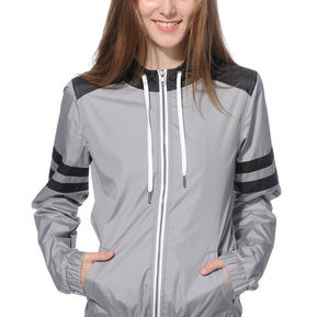 Veste coupe-vent en toile élégante haut de gamme pour femmes fermeture éclair complète respirant imperméable élégant Street-Style OEM Service pour - Product Image 2