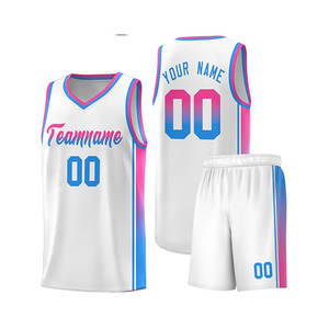 Venta al por mayor de camisetas de baloncesto baratas personalizadas ropa de baloncesto transpirable 100% poliéster camisetas de baloncesto uniformes para hombres - Product Image 4