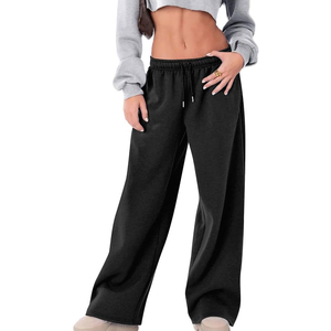 Sweatpants Men Baggy Wide Leg Low Rise <b>Y2k</b> Athletic Loose Fit Comfy Fleece Lined Winter Warm Casual Breathable <b>Pants</b> - Product Image 1