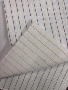 100% ผ้าลินินคอตตอนลายทางและการตรวจสอบคุณภาพส่งออกสำหรับตลาดต่างประเทศ - Product Image 3