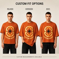 T-shirt en jersey 100% coton à imprimé graphique orange, manches courtes, col rond, ourlet asymétrique, streetwear décontracté pour homme