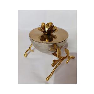 ชามโลหะใส่ผลไม้แห้งทำจากทองเหลืองสแตนเลสสำหรับใช้ในบ้านทุกวัน - Product Image 2