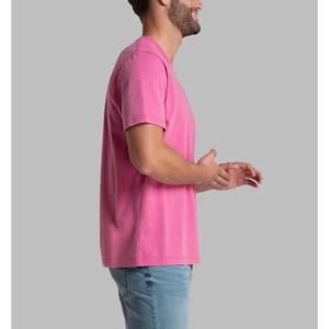 T-shirt à manches courtes et col ras du cou pour hommes ultra doux T-shirt en forme de longue ligne Protection solaire T-shirt respirant - Product Image 6