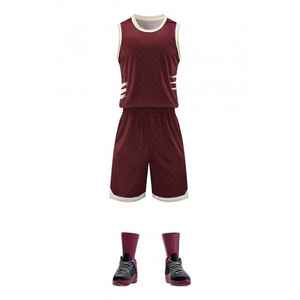 Maillots de basket-ball pour hommes, enfants et jeunes personnalisés maillot de basket-ball vierge en maille réversible imprimé uniforme de basket-ball personnalisé - Product Image 1