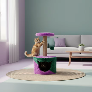 Torre de Escalada para Gatos Amistar Deluxe Gentle Smile Classic, con Material de Yute, 2 Niveles, Diseño Duradero para Gatos - Product Image 6
