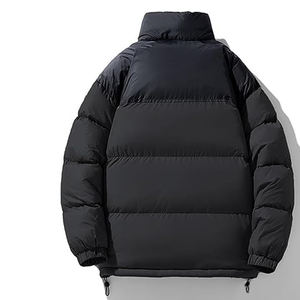 Chaqueta acolchada transpirable ecológica con cuello levantado de invierno para hombre personalizada de alta calidad con manga desmontable - Product Image 2