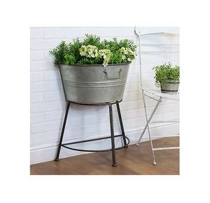 Pot de fleur de jardinière en métal décoratif classique utilisé pour la maison et le jardin Pot de jardinière taille personnalisée fait à la main en vrac - Product Image 6