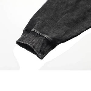 เสื้อฮู้ดบ็อกซี่ของผู้ชายวินเทจผ้าคอตตอน100% 500gsm คอตตอนผ้าครอปเย็บริมผ้าซักกรดเย็บปักฤดูใบไม้ร่วงตามสั่ง - Product Image 5