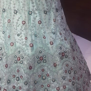 Juego de Lehenga Choli de red de trabajo múltiple bordado pesado con 3M Flair Dupatta y Choli de 1,2 M de largo para fiestas nupciales invierno verano - Product Image 6