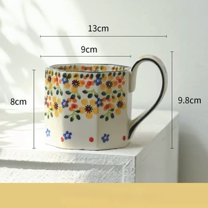 New creative modern geometric <b>large</b>-capacity ceramic mug breakfast <b>cup</b> milk water <b>cup</b> - Product Image 3