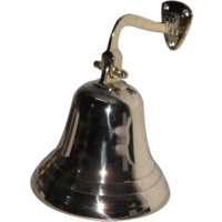 Sonnette d'appel vintage en laiton doré, style moderne, en métal moulé et bois, pour hôtel, réception, restaurant, maison