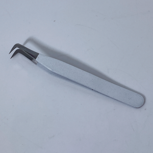 Pinzas para pestañas postizas Acero inoxidable Calidad fina Recto y curvado Top Lash Tweezes Suministros de extensión de pestañas - Product Image 1
