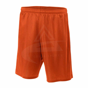 Pantalones Cortos de Malla para Hombre, 100% Poliéster, para Fitness y Deportes, Transpirables, de Secado Rápido, con Logotipo Personalizado, Color Liso, Diseño Sólido, Venta al Por Mayor - Product Image 1