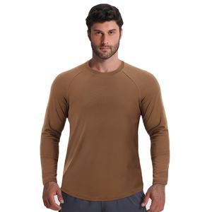 เสื้อยืดแขนยาวเนื้อผ้านุ่มยืดหยุ่น แห้งเร็ว เหมาะสำหรับออกกำลังกาย สกรีนโลโก้ได้ตามต้องการ เสื้อยืดแขนยาวผู้ชาย - Product Image 4