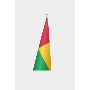 Drapeau d'intérieur officiel de la Guinée-Bissau personnalisable 3x5 pieds, drapeau mondial en polyester numérique, pour l'assurance automobile et les entreprises - Product Image 3