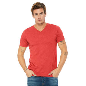 Camisetas de Manga Corta para Hombre Bella Canvas, Camiseta Casual de Algodón con Cuello en V - Product Image 4