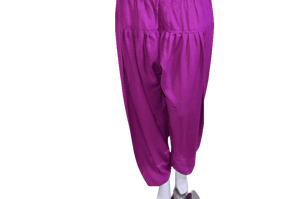 Mono color seda viscosa verano Salwar Kameez para mujer con diseño étnico púrpura Kurta estilo y botones frontales - Product Image 3